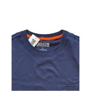 Duluth Trading Co Men's 40 Grit Long Sleeve Pocket T-Shirt Navy Small NWT